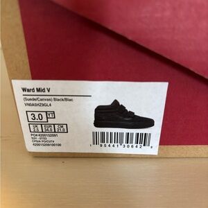 Vans Ward Mid V Black Sneakers NEW